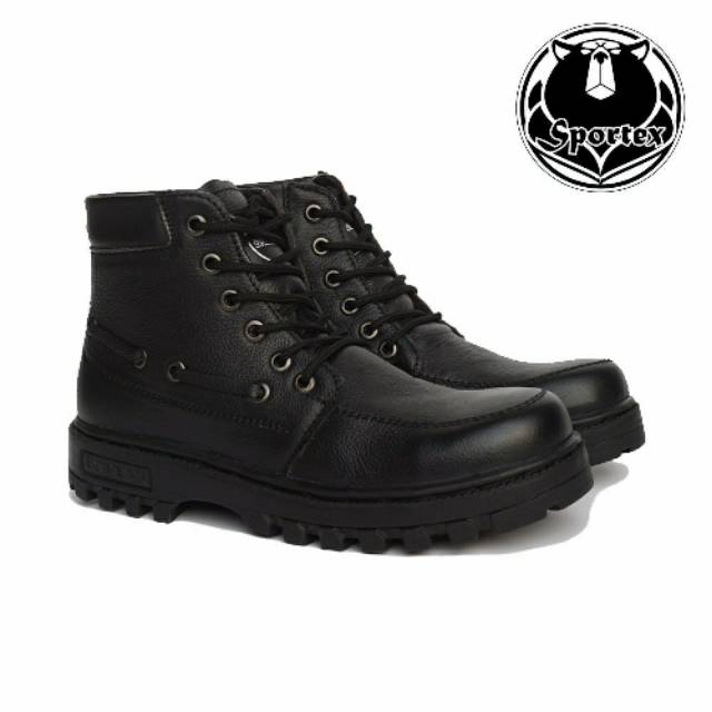 sepatu safety KULIT ASLI ujung besi / safety shoes pria kulit type GX