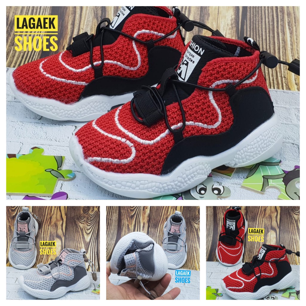 Sepatu Anak Cowok PAUD Usia 1 3 4 5 6 7 Tahun / Sepatu Anak TK