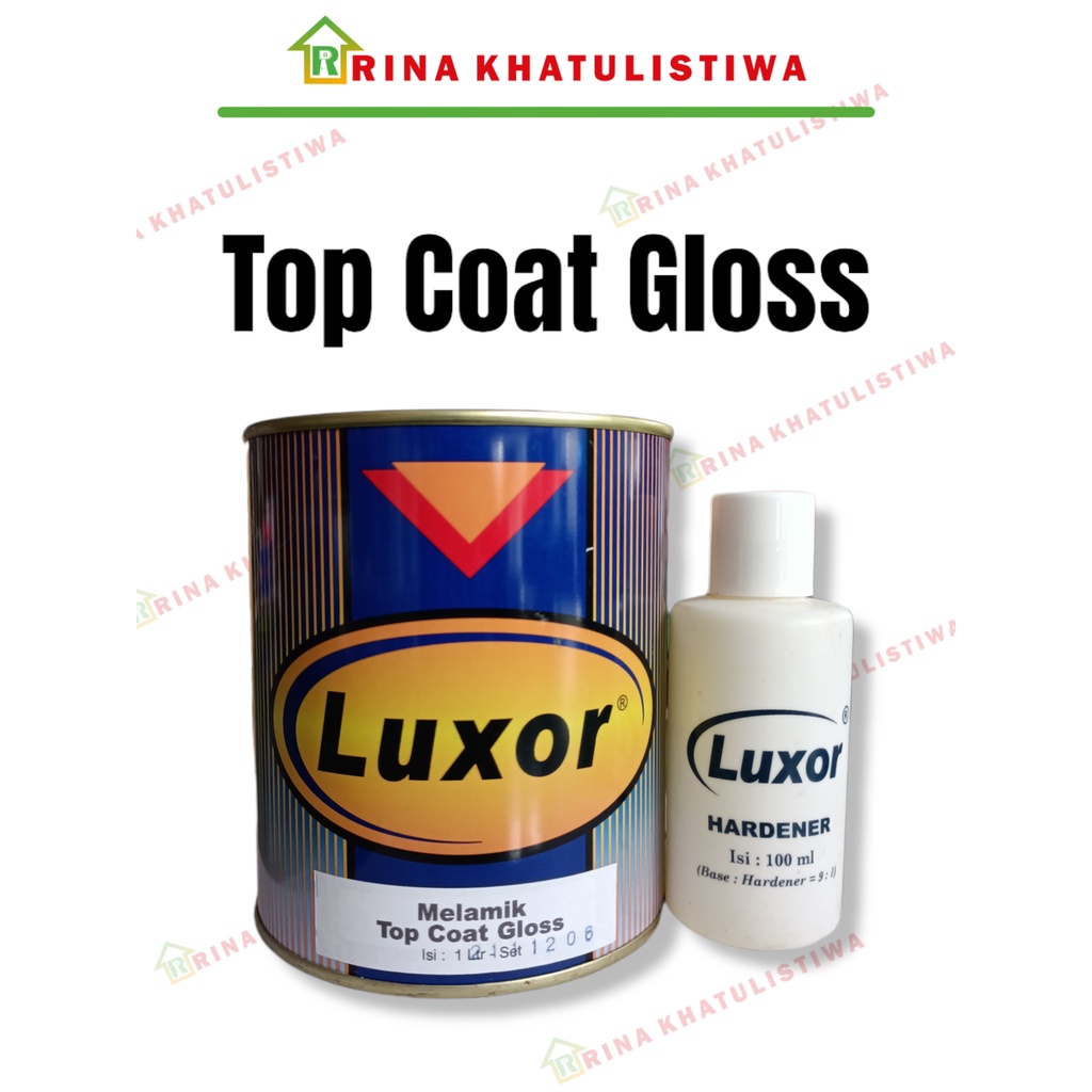 Jual Luxor Melamik Top Coat Gloss 1 Liter Melamine Luxor 1kg Clear