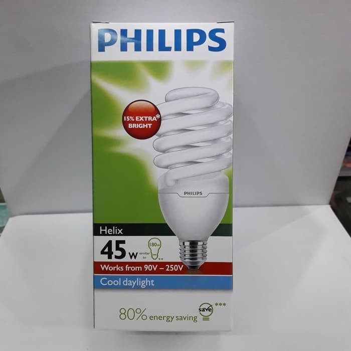 Lampu bohlam Philips Phillips Helix tornado 45w 45watt 45