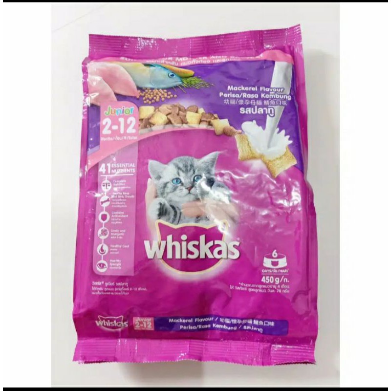 Jual WHISKAS junior 450 gr Shopee Indonesia