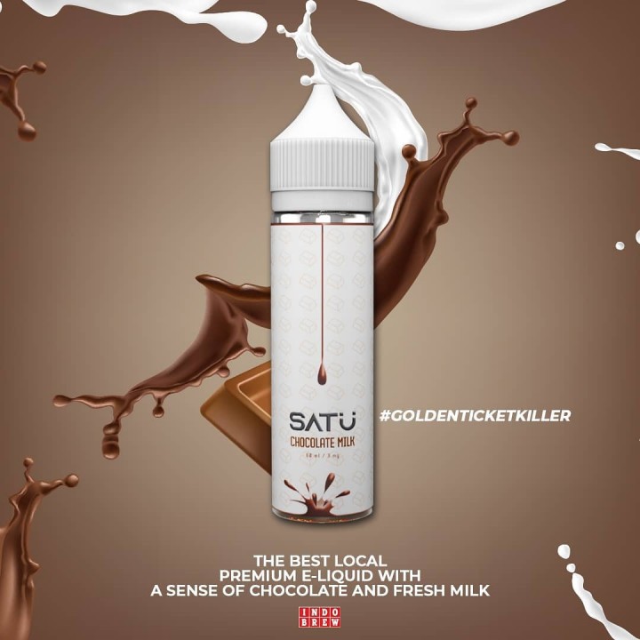 Jual Liquid Vape Satu Chocolate Milk Susu Coklat 3Mg Eliquid Vapor Murah | Shopee Indonesia