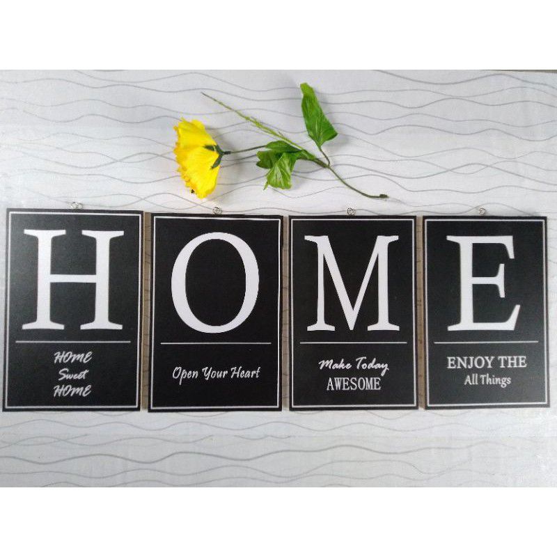 Jual HOME DECOR TULISAN HOME SET DEKORASI DINDING, WALL DECOR, HIASAN