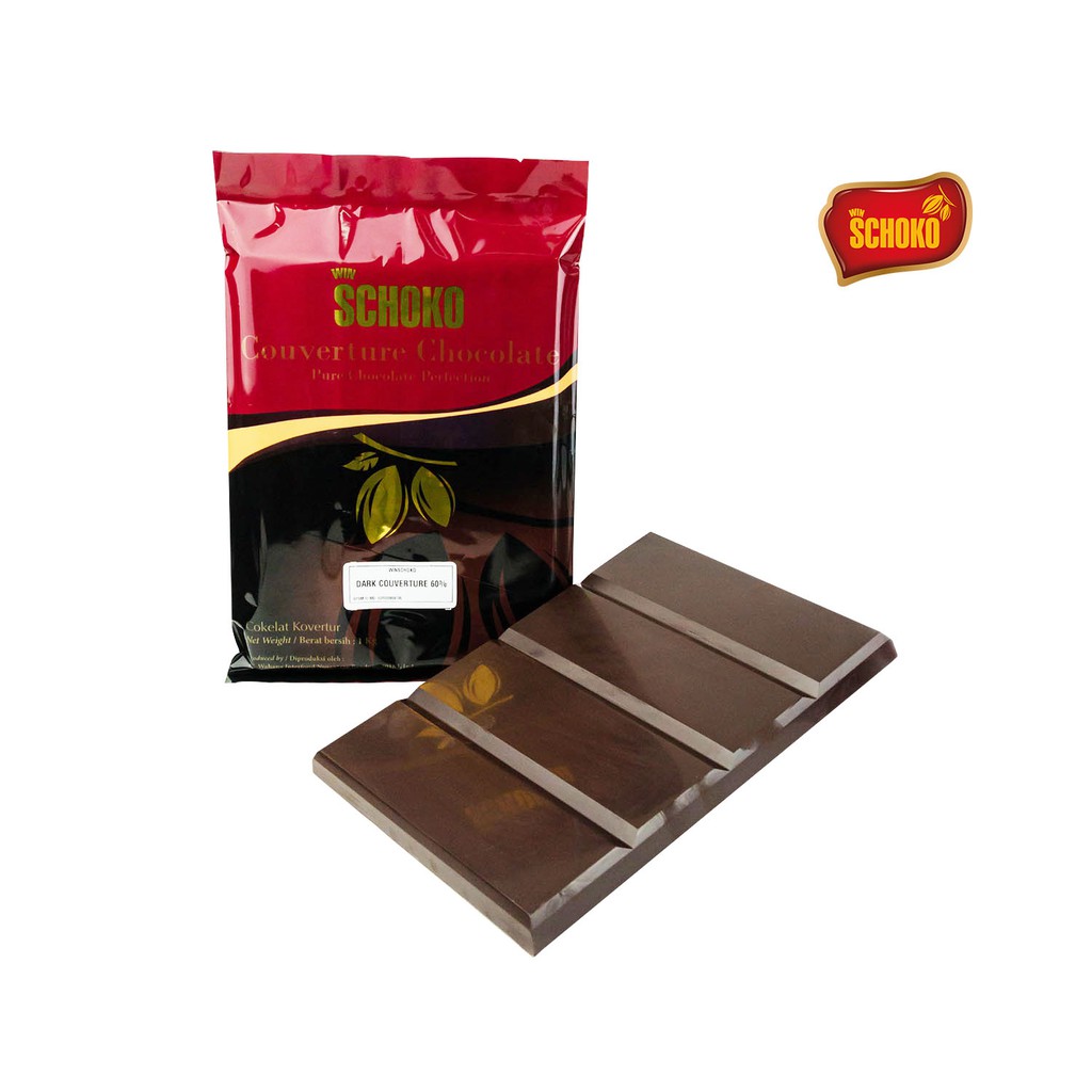 Jual Schoko Couverture Dark Chocolate 60% - 1Kg / Coklat Batangan | Shopee Indonesia