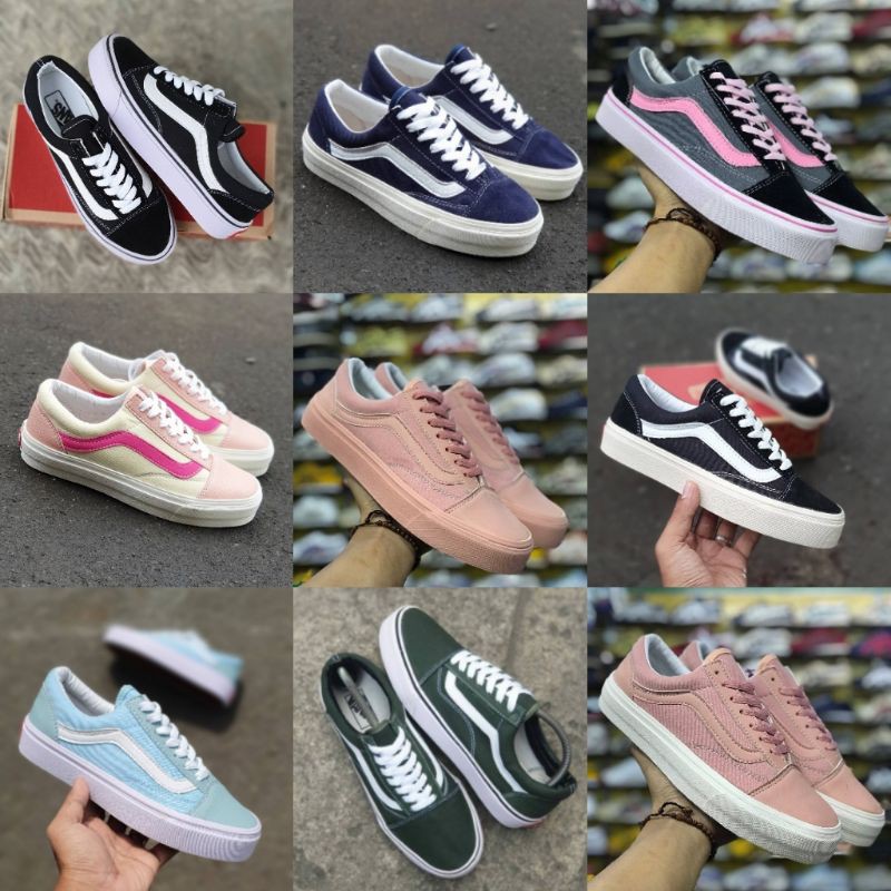 Vans Oldskool Cewek size 3640. Sepatu Vans Kuning, Vans Pink, Sepatu