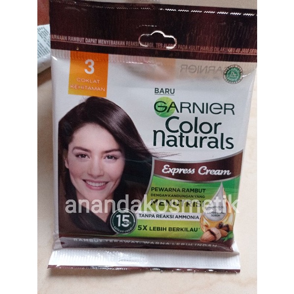 Jual GARNIER HAIR COLOR NATURAL COKLAT KEHITAMAN SACHET Shopee Indonesia