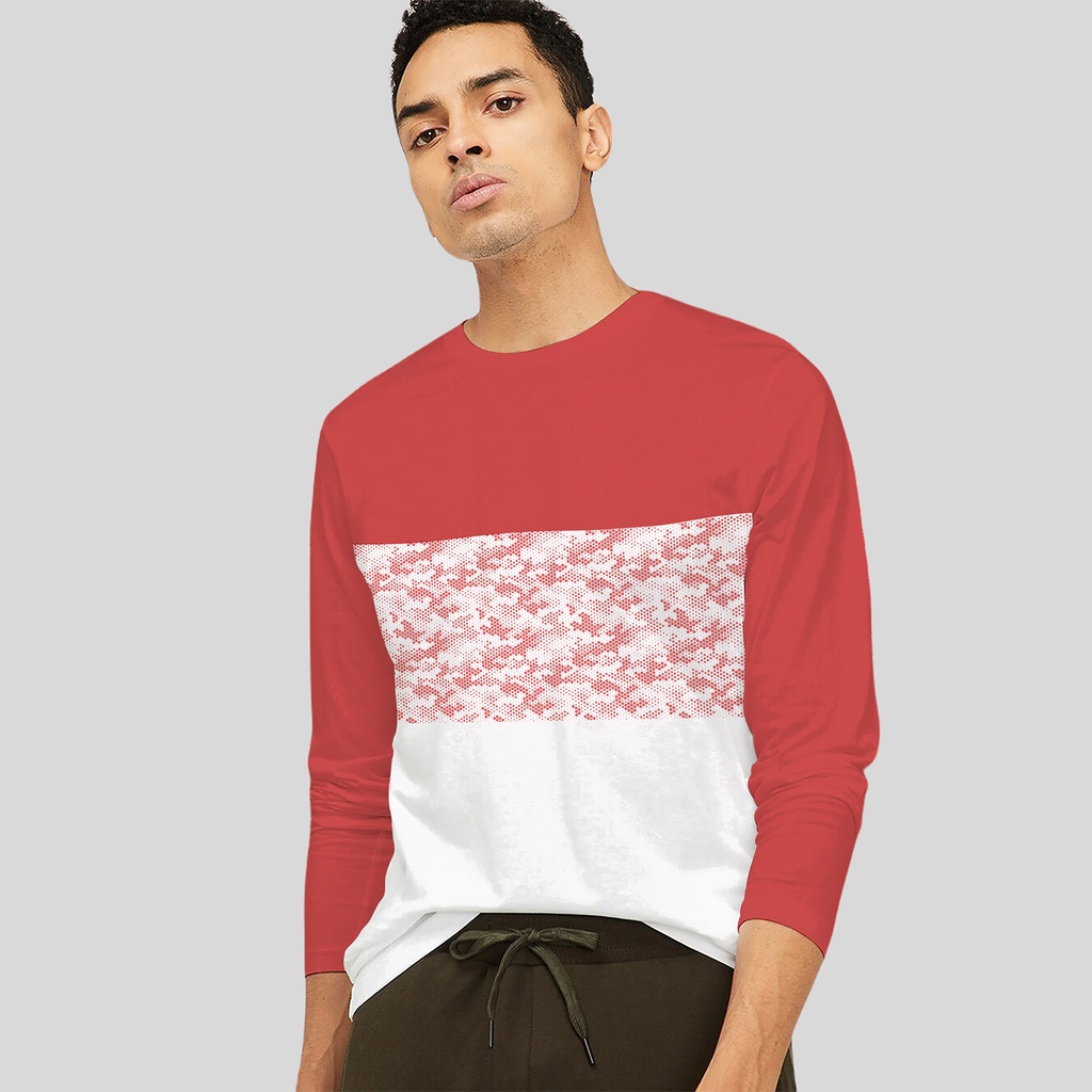 Kaos Casual Pria / Pakaian Pria / Kaos Oblong Lengan Panjang / TShirt