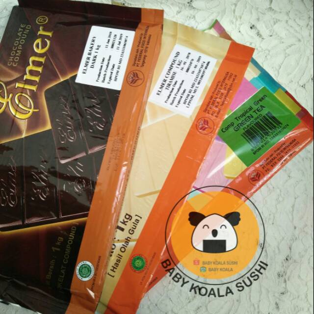 Jual Elmer Coklat Blok 1Kg | All Variant Coklat Tiramisu | Shopee Indonesia
