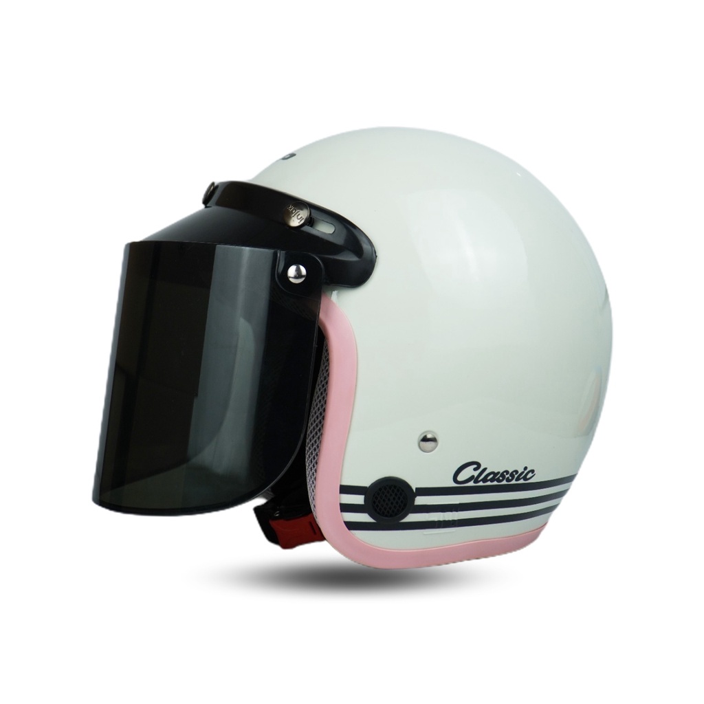 HELM BOGO WANITA CEWEK DEWASA WARNA PASTEL KEKINIAN