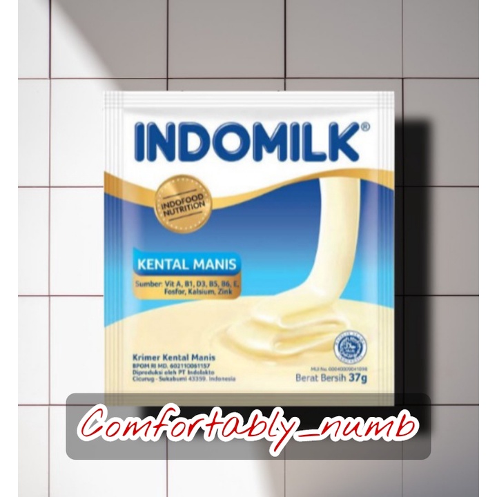 Jual Susu Kental manis Indomilk Sachet 37gr (Vanila) Shopee Indonesia