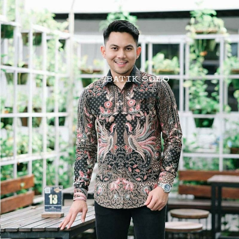 Jual PREMIUM KEMEJA BATIK PRIA LENGAN PANJANG PEKSI JENGKING BATIK SOLO Indonesia