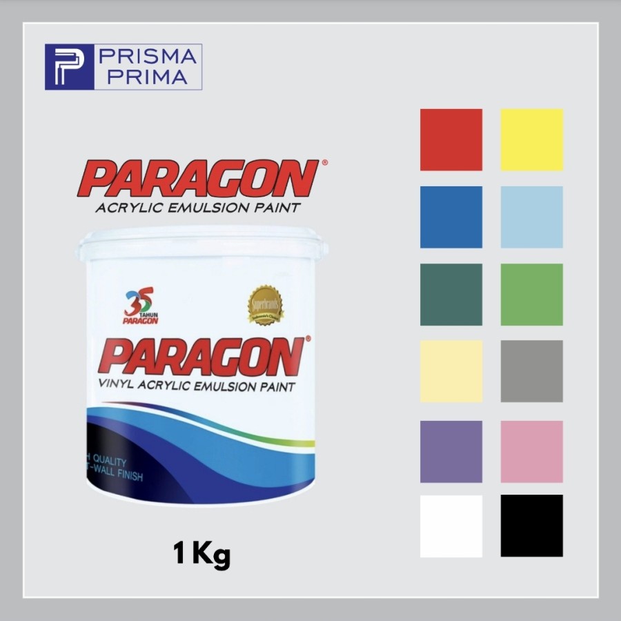 Jual Cat Tembok Paragon Kiloan 1 Kg Putih / Warna Shopee Indonesia
