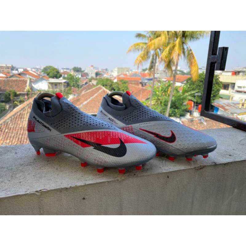 Jual Sepatu Bola Nike Phantom Vision Ii Elite Bomber Grey | Shopee Indonesia