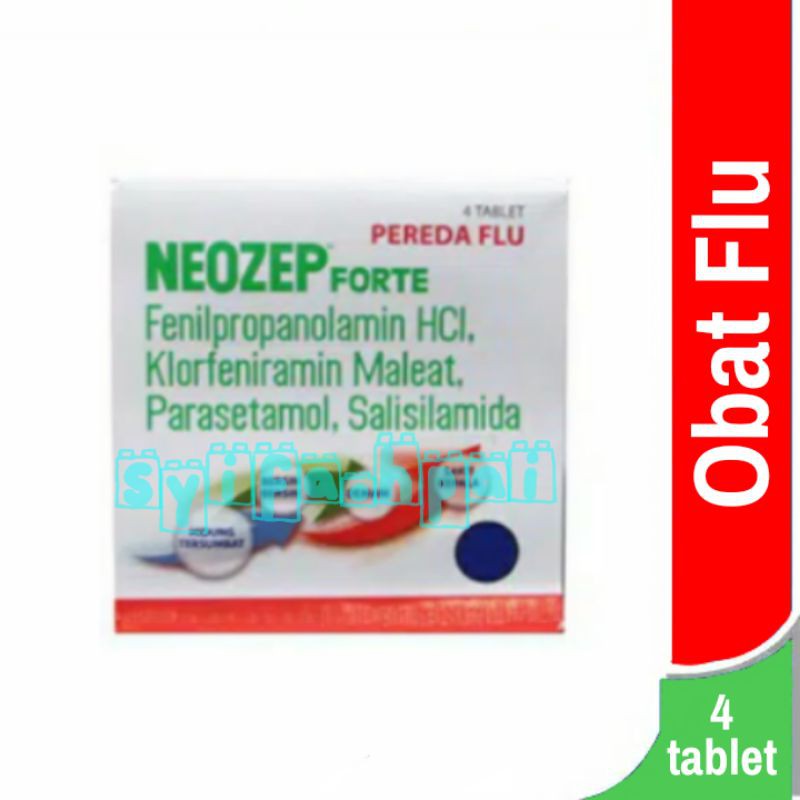 Jual Neozep Forte Tablet 4&rsquo;s - obat flu pilek bersin alergi hidung  tersumbat influenza Indonesia|Shopee Indonesia