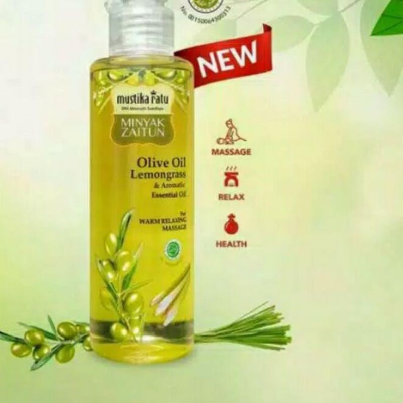 Jual MUSTIKA RATU OLIVE OIL LEMONGRASS &Auromatic Esensial Oil 150ml