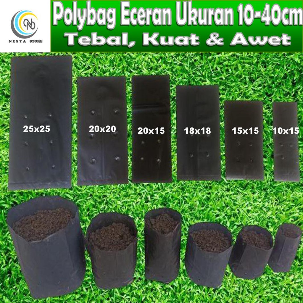 Polybag Polibag Polibek Eceran Ukuran 10x15 15x15 18x18 15x20 20x20