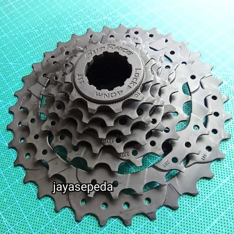 Jual Sprocket Cassette 7 Speed 11-34T Sunrace Taiwan Black Indonesia|Shopee Indonesia