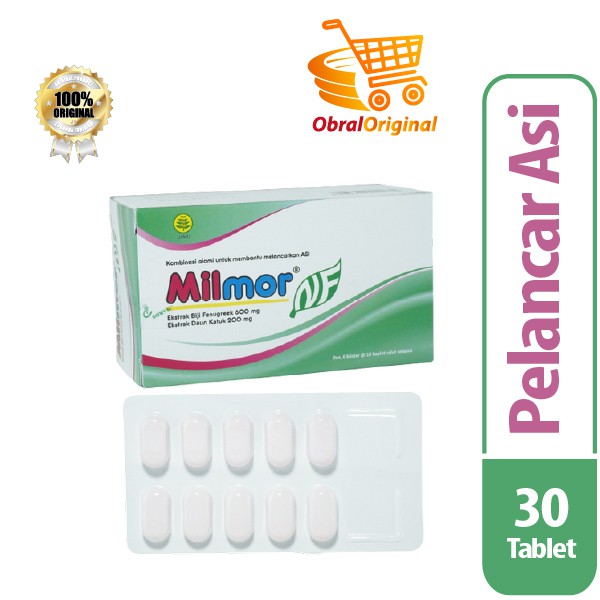 (Isi 3 blister) Milmor Nf600/200Mg Fc Kapsul 30`S/Suplemen Pelancar Asi