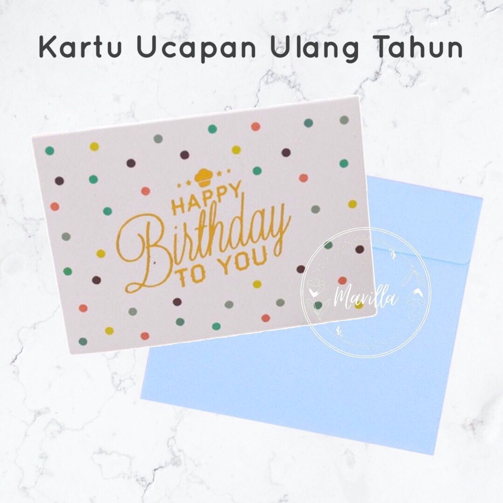 Jual KARTU UCAPAN GREETING GIFT CARD HAPPY BIRTHDAY ULANG TAHUN