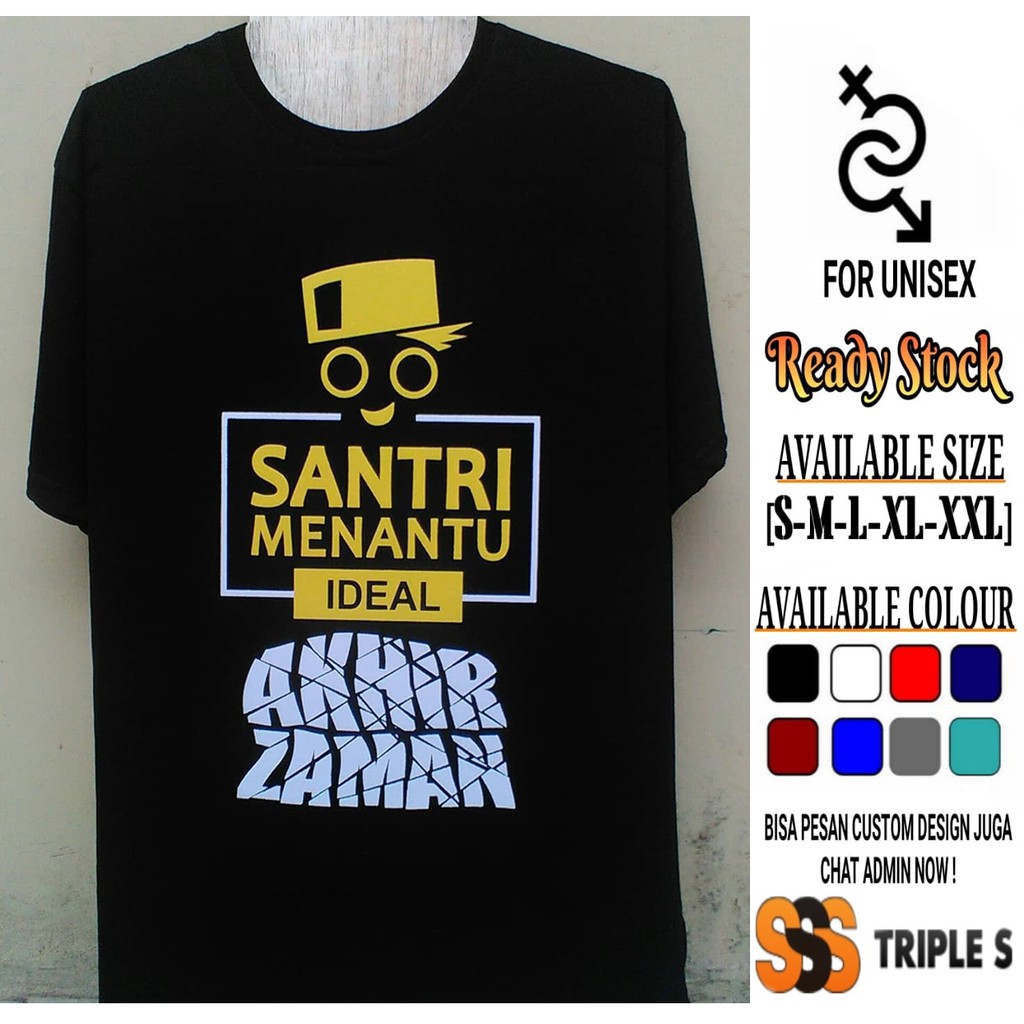 Desain Baju Kaos Ala Santri Klopdesain