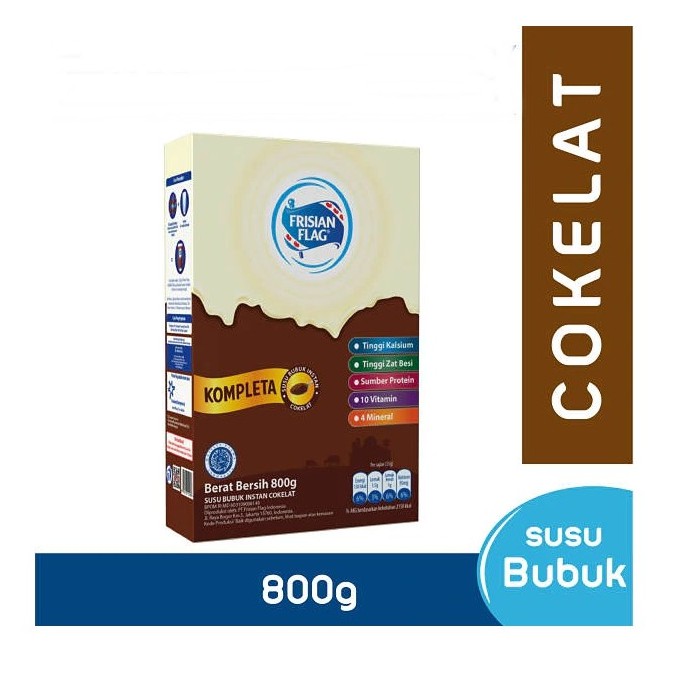 Jual Frisian Flag Kompleta Susu Bubuk Cokelat 800Gr | Shopee Indonesia