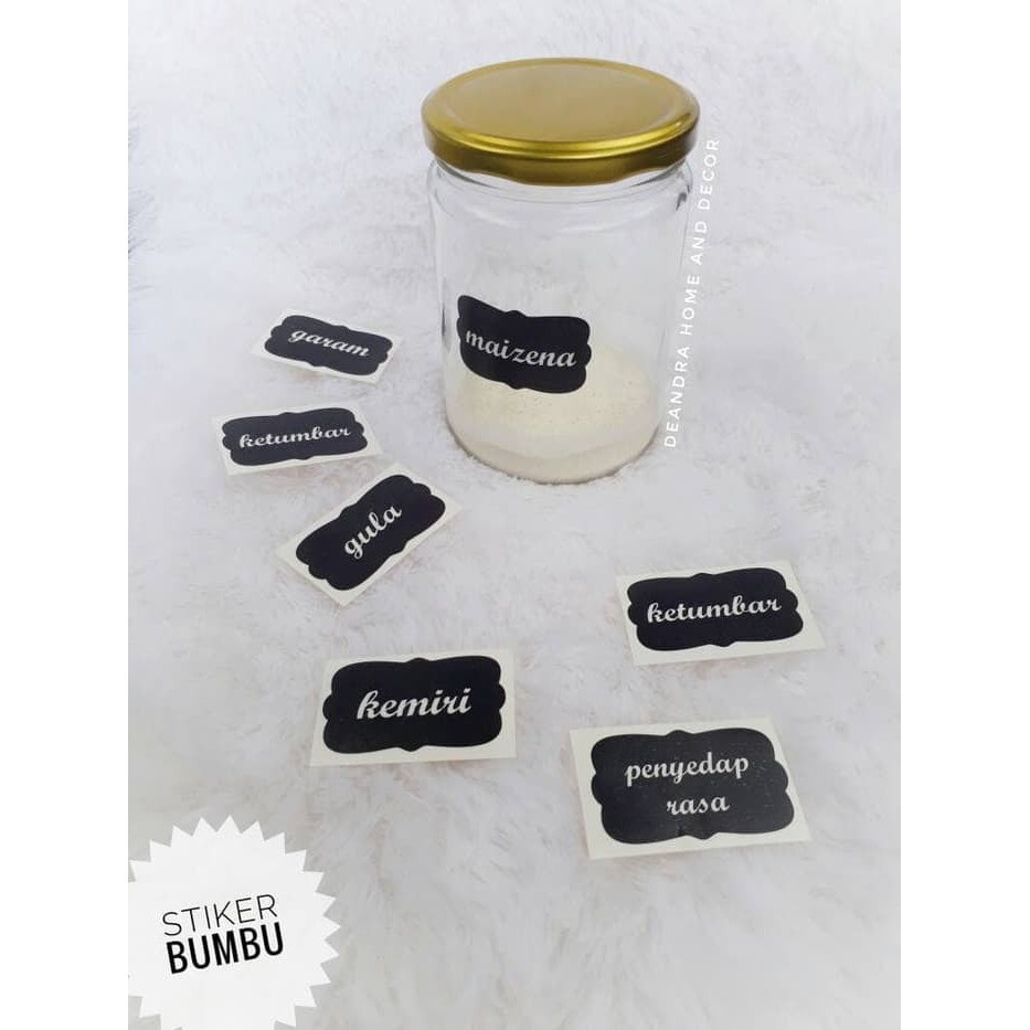 48+ Contoh Stiker Nama Bumbu Dapur