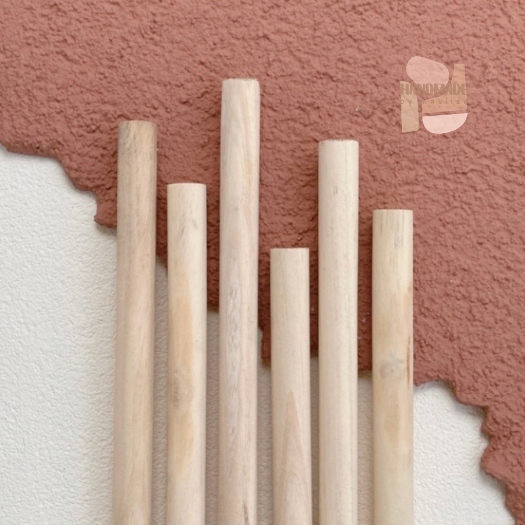 Jual Wooden Dowel Kayu Macrame dan Weaving 20 mm Shopee Indonesia