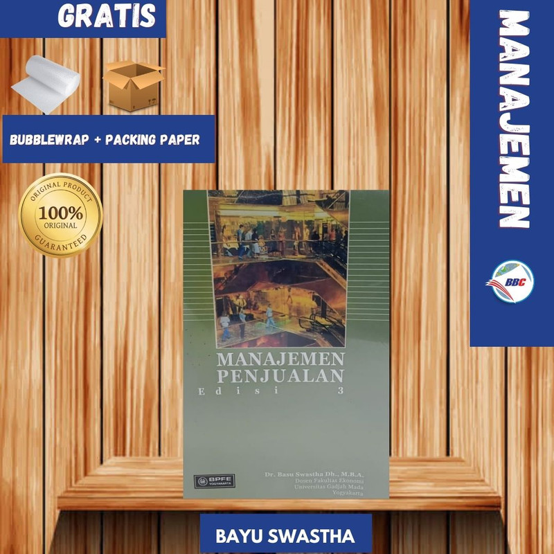 Jual BUKU MANAJEMEN PENJUALAN EDISI 3 BASU SWASTHA Shopee Indonesia