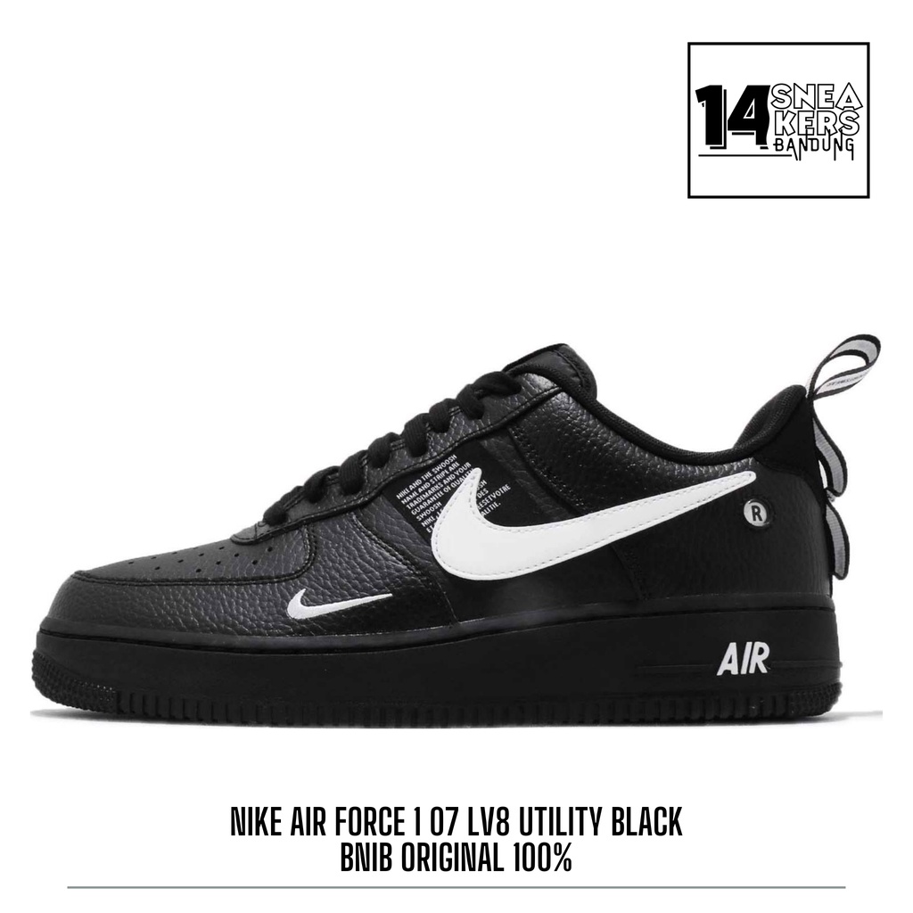 Jual Air Force 1 07 Lv8 Utility Black Original | Shopee Indonesia