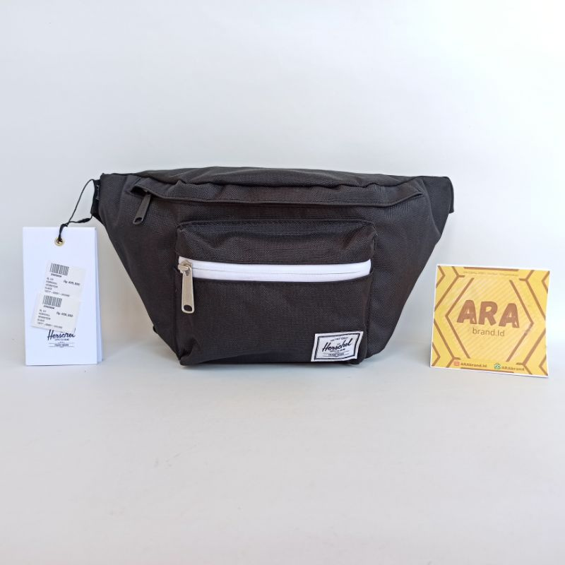 Jual Tas Herschel Seventeen Hip Pack Black Sling Waist Bag Original