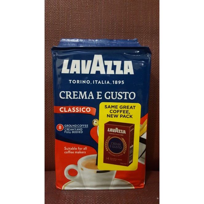 Jual Lavazza Ground Coffee Crema E Gusto Classico 200Gr | Shopee Indonesia