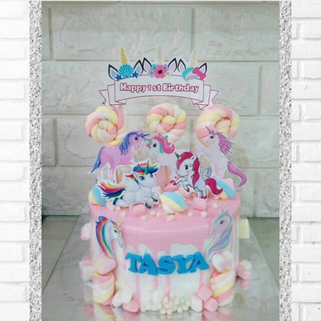 Unicorn cake / birthday cake / custom cake / kue ulang