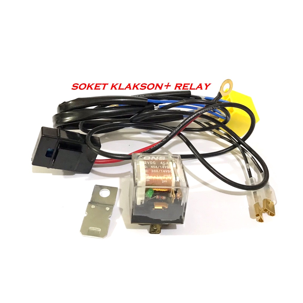 Jual RELAY SOKET KLAKSON MOTOR 12V SEMUA JENIS MOTOR SOKET RELAY