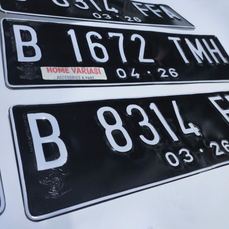 PLAT NOMOR MOBIL BERLOGO KORLANTAS POLRI HARGA 1PCS