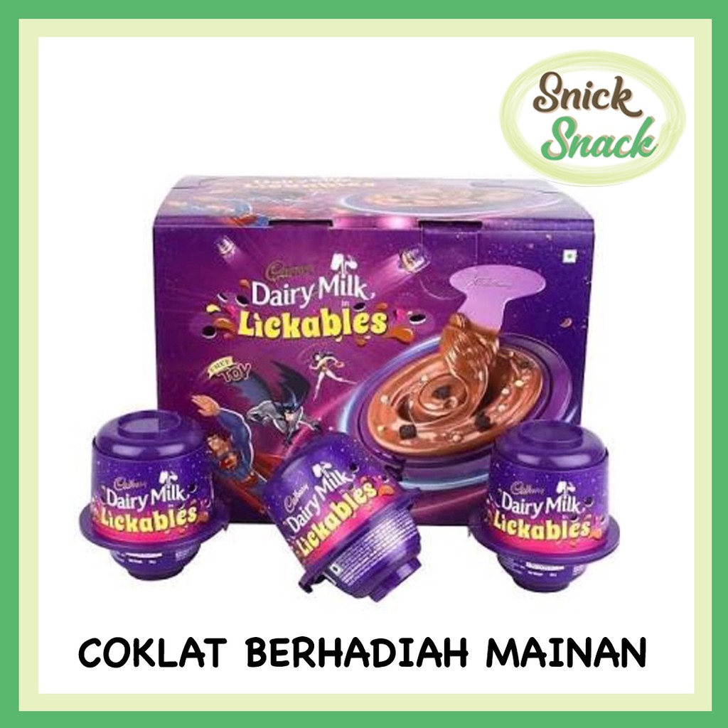 Jual Cadbury Dairy Milk Lickables 20 Gr Coklat Berhadiah Mainan Anak Anak | Shopee Indonesia