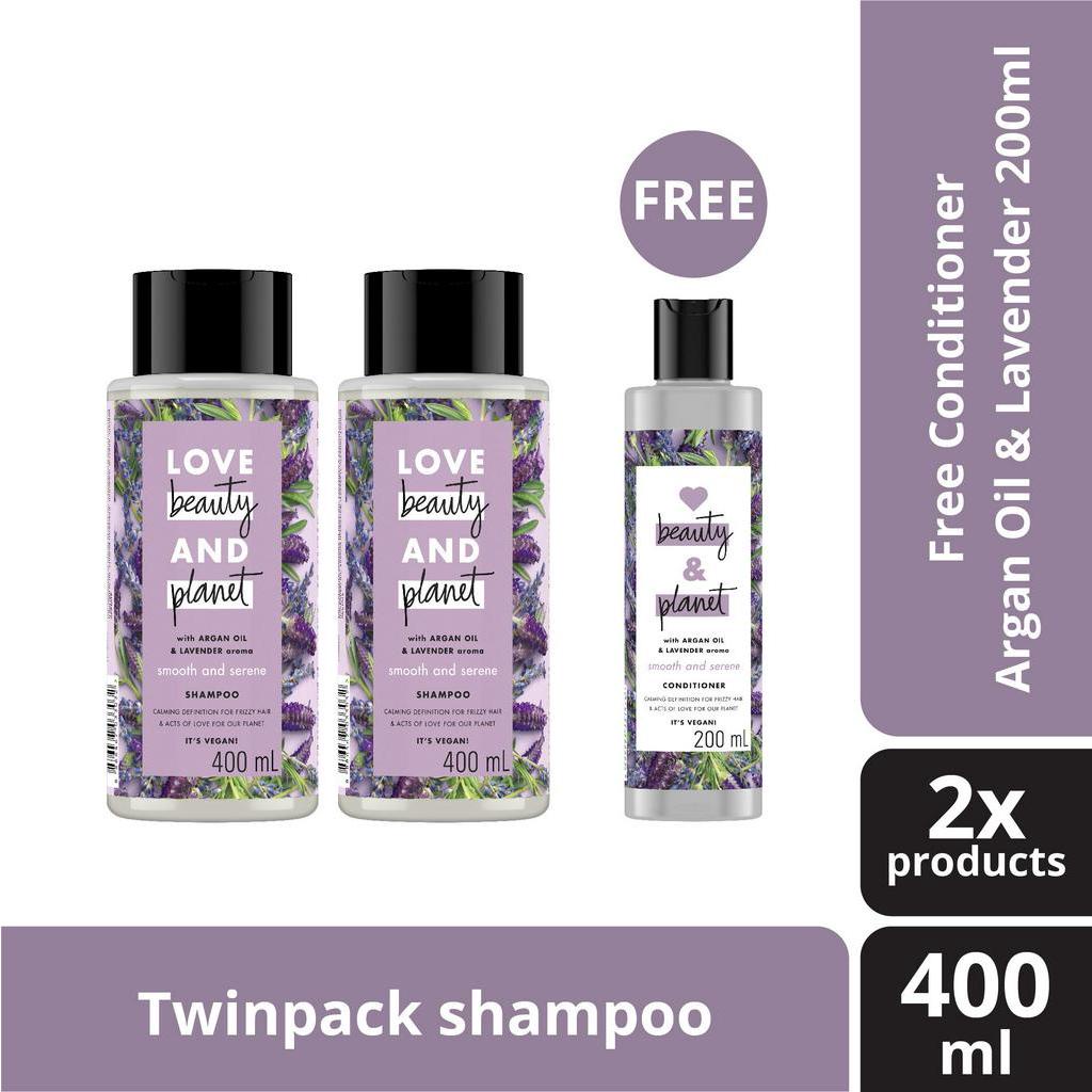 Jual Buy LBP Shampoo Twinpack Argan Oil & Lavender 400 Ml Free LBP