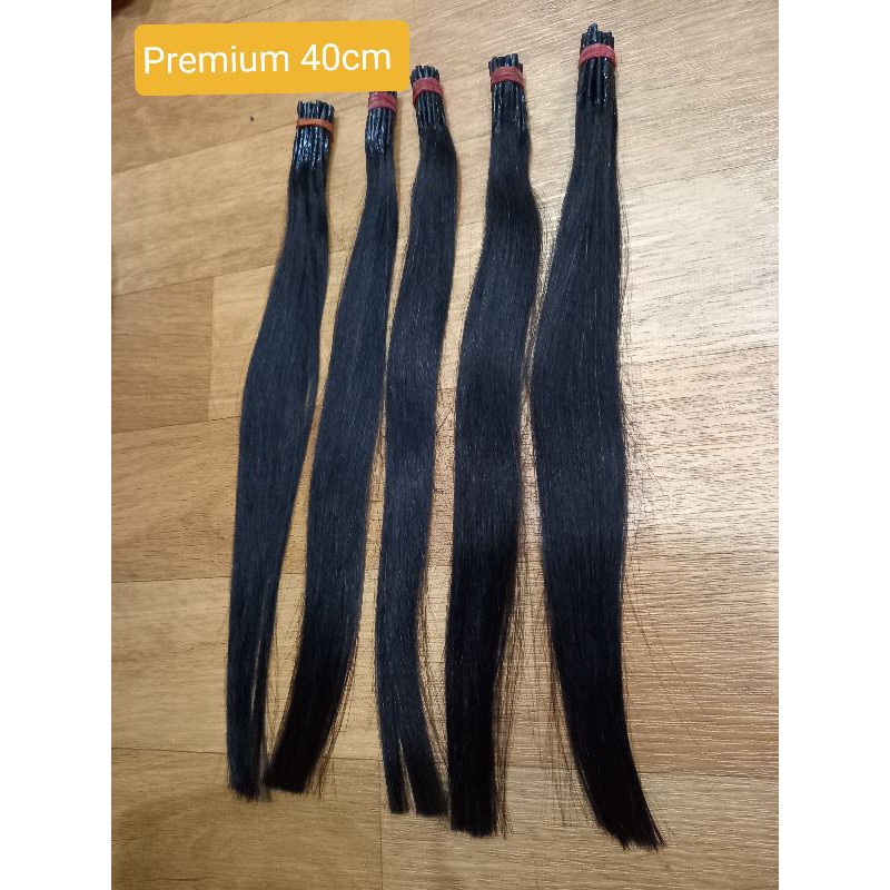 Jual HAIR EXTENSION RAMBUT SAMBUNG 100 RAMBUT ASLI 40CM Shopee Indonesia