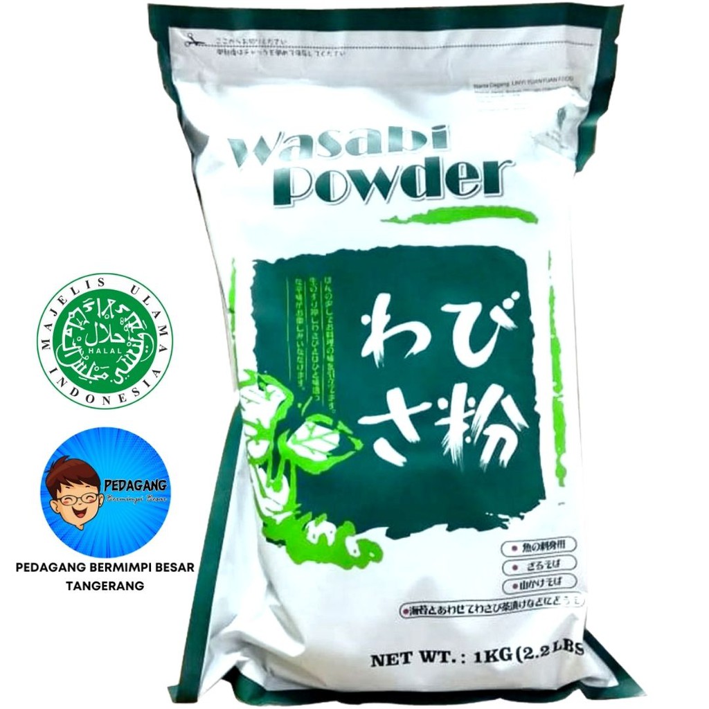 Jual Wasabi Powder Halal MUI 1Kg / Bubuk Wasabi 1 Kg Shopee Indonesia