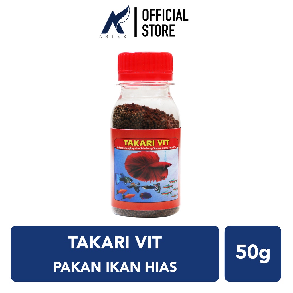 Jual TAKARI VIT Butir PakanMakananPeletPellet Ikan Hias Kecil CupangGuppyNeonMolly