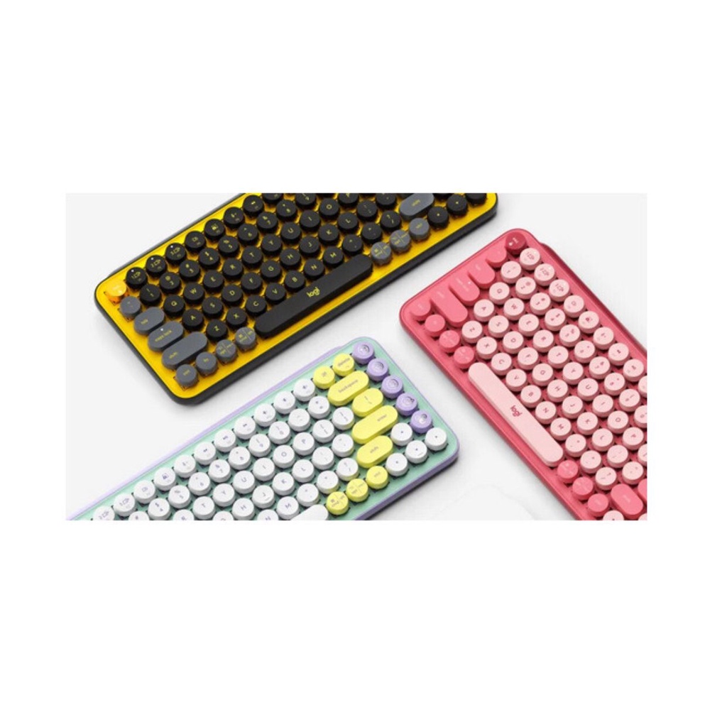 Jual Logitech POP Keys Keyboard Wireless Mechanical Compact Emoji Keys