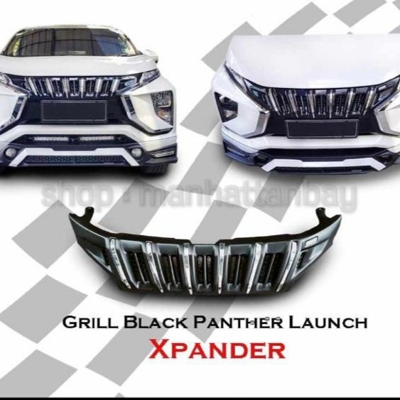 Aksesoris Mobil Grill Depan Expander Bahan ABS Black