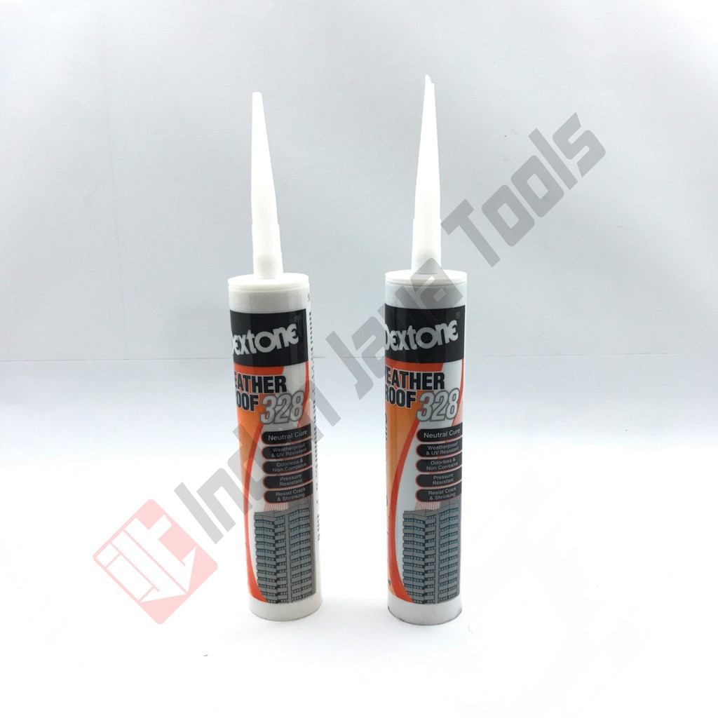 Jual Dextone Weather Proof 328 - Lem Silicone Sealant Botol Tahan Air Panas | Shopee Indonesia