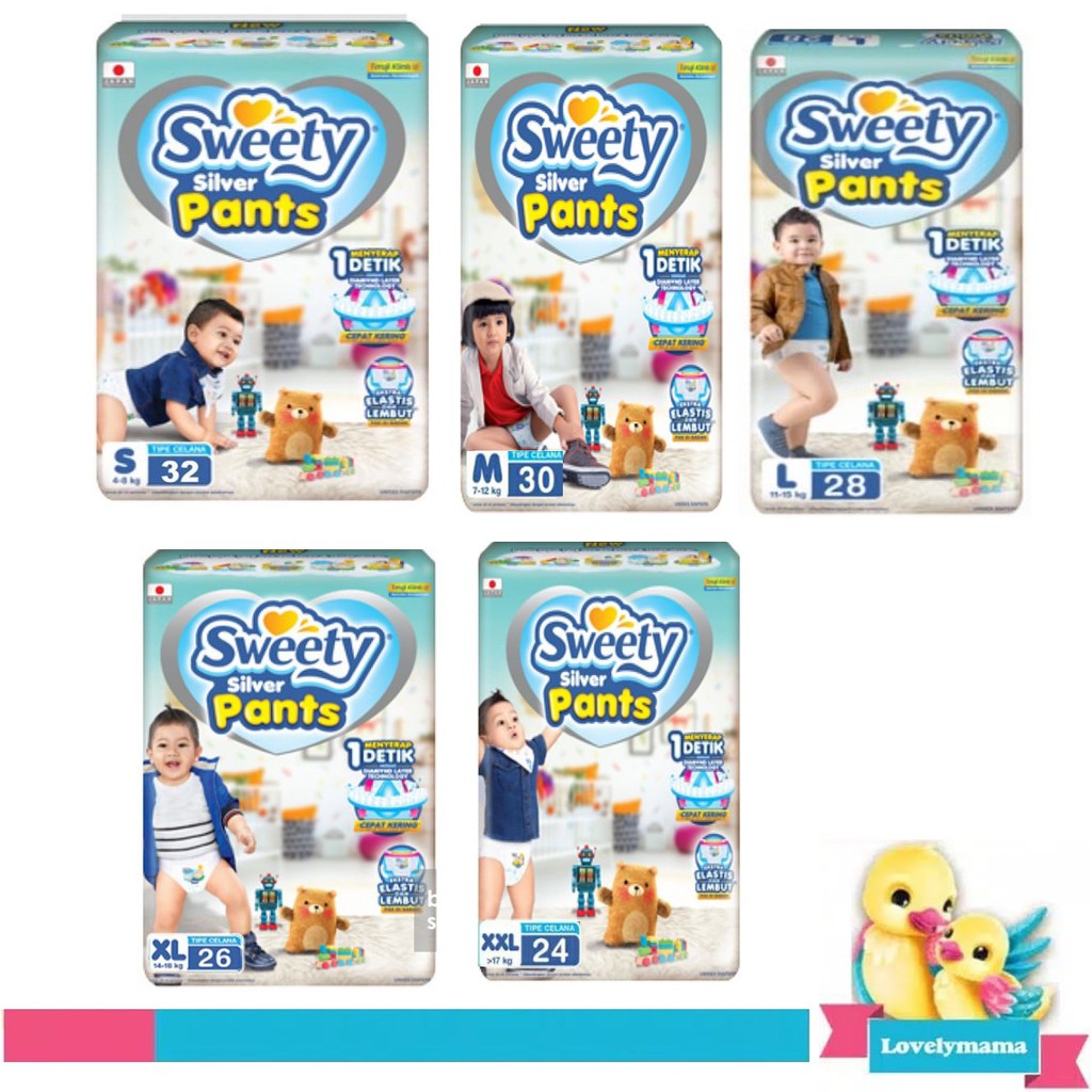 Sweety Silver Pants S32 M30 L28 XL26 XXL24 S 32 M 30 L 28 XL 26 XXL 24