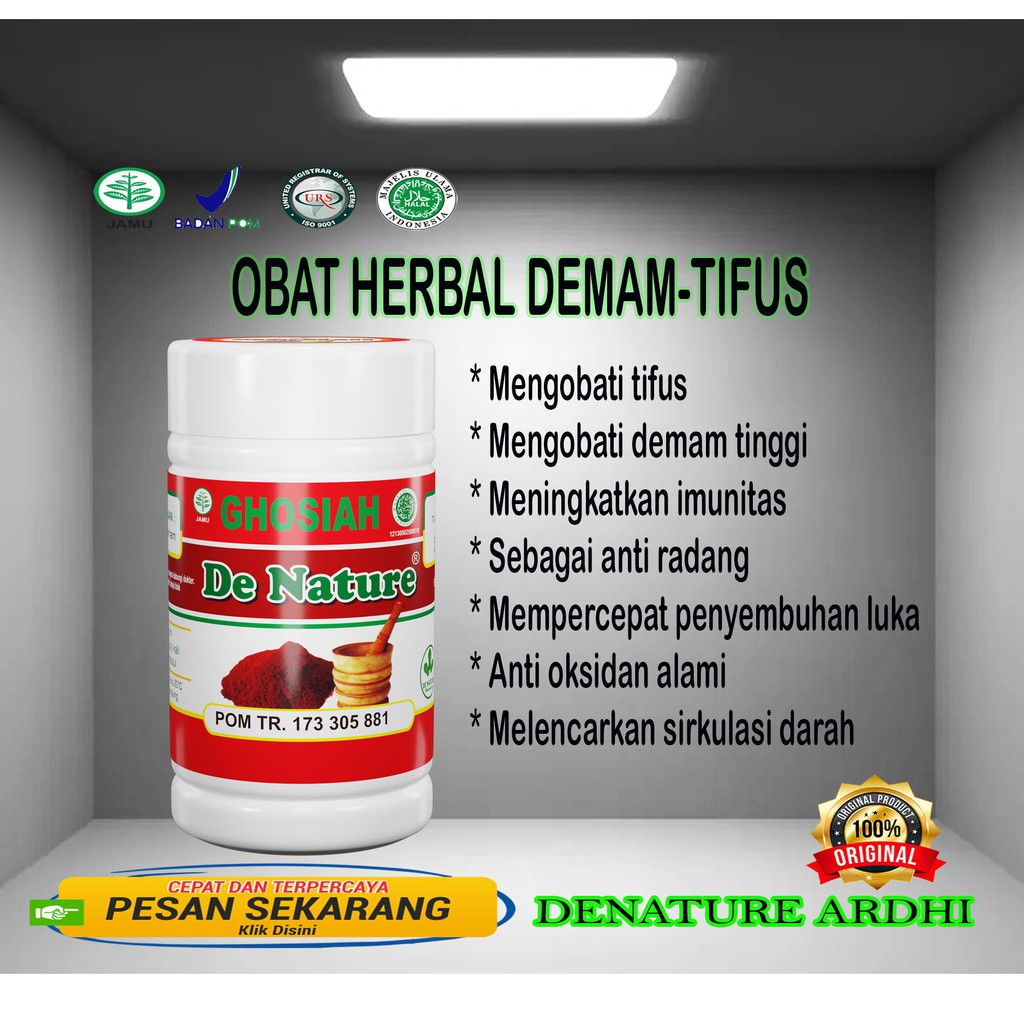 Jual Obat herbal Typus,pifus,tipes,demam tinggi,antioksidan,obat peradangan  asli Denature Bisa COD Indonesia|Shopee Indonesia