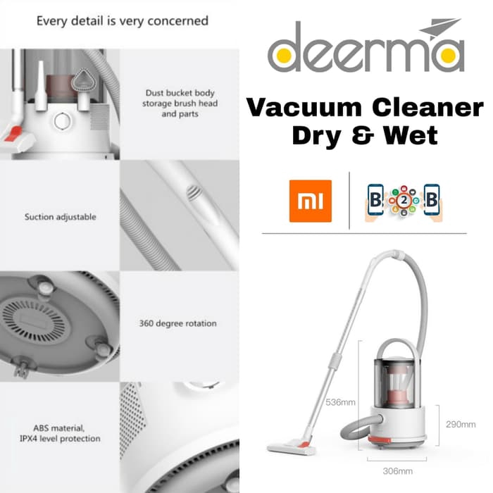 DEERMA Vacuum Cleaner Dry and Wet DEMTJ200 Shopee Indonesia