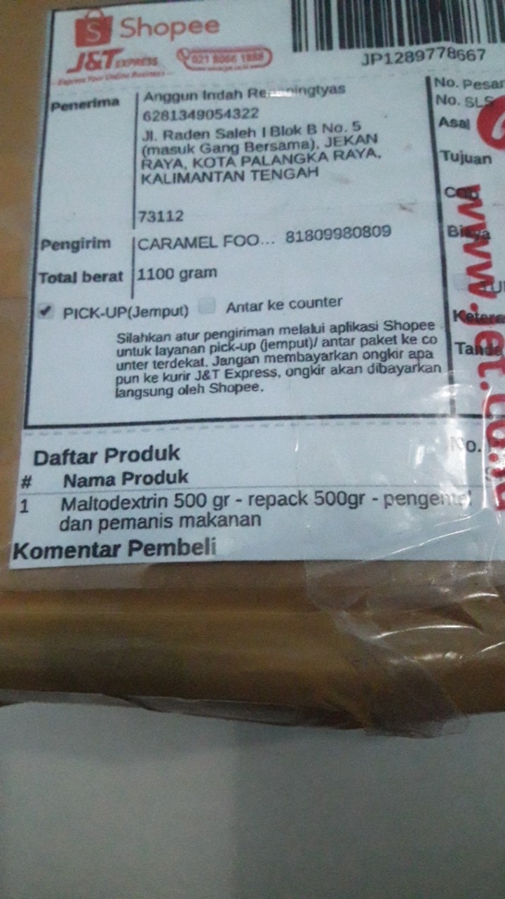Maltodextrin 500 gr - repack 500gr - pengental dan pemanis makanan | Shopee  Indonesia