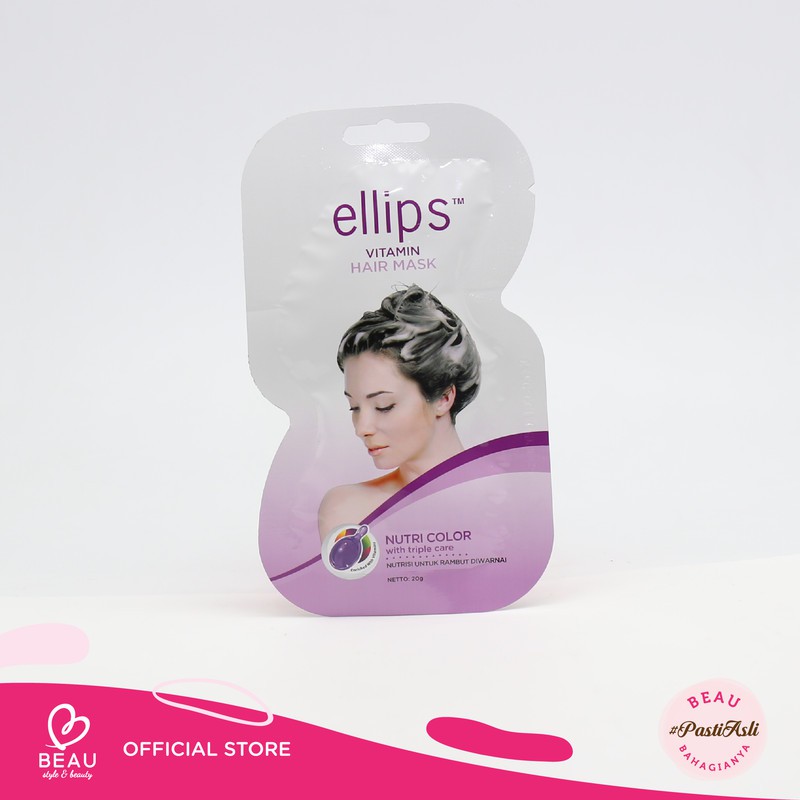 Jual Ellips Hair Mask Nutri Color 15 ml Shopee Indonesia