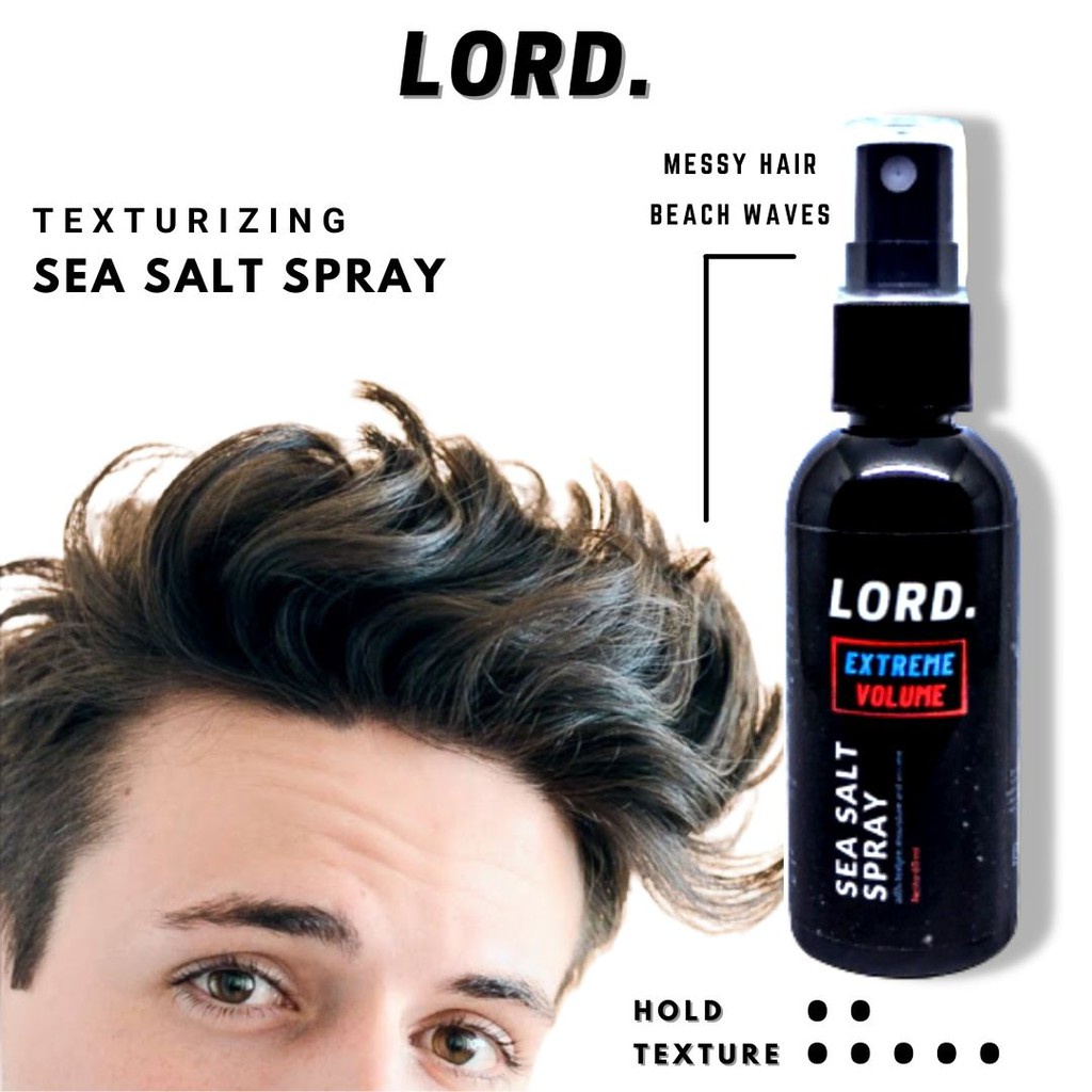 Jual Lord Hair Spray Rambut Mist Texturizing Sea Salt Spray Haircare Pria Wanita Messy Hair Beach Waves | Shopee Indonesia