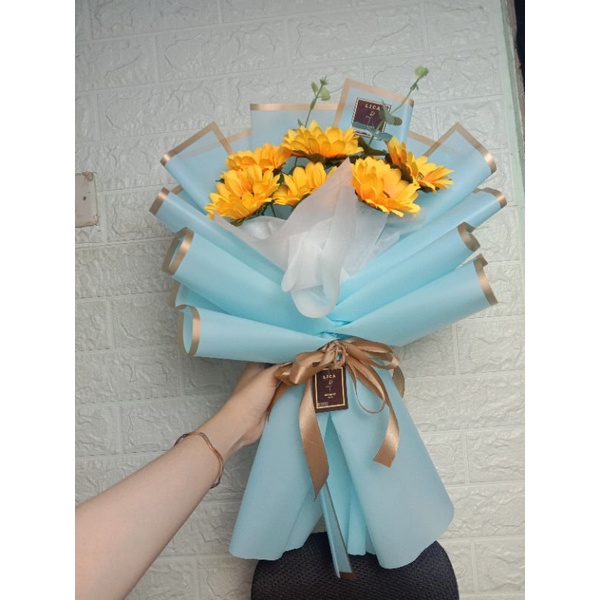 Jual Artificial Bouquet Buket Bunga Palsu Sunflower Bouquet Buket Matahari Buket Wisuda