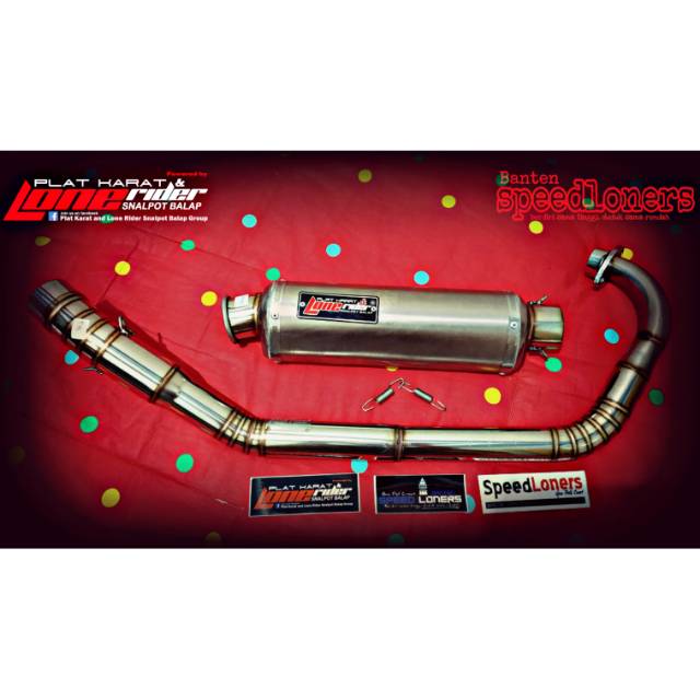 Jual Knalpot Lone Rider Original -Type He Ceng Treeoval Monces-Satria Fu | Shopee Indonesia